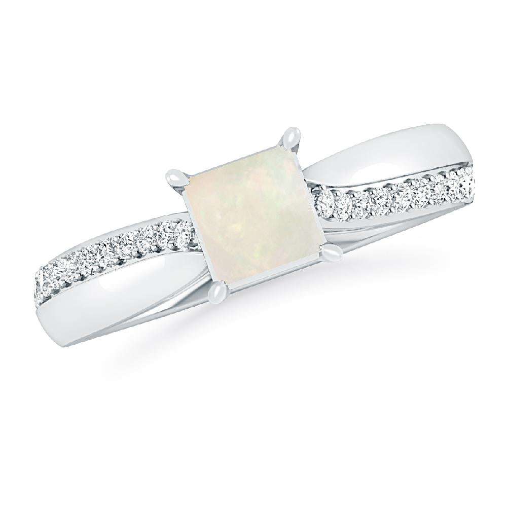 White Gold - Opal