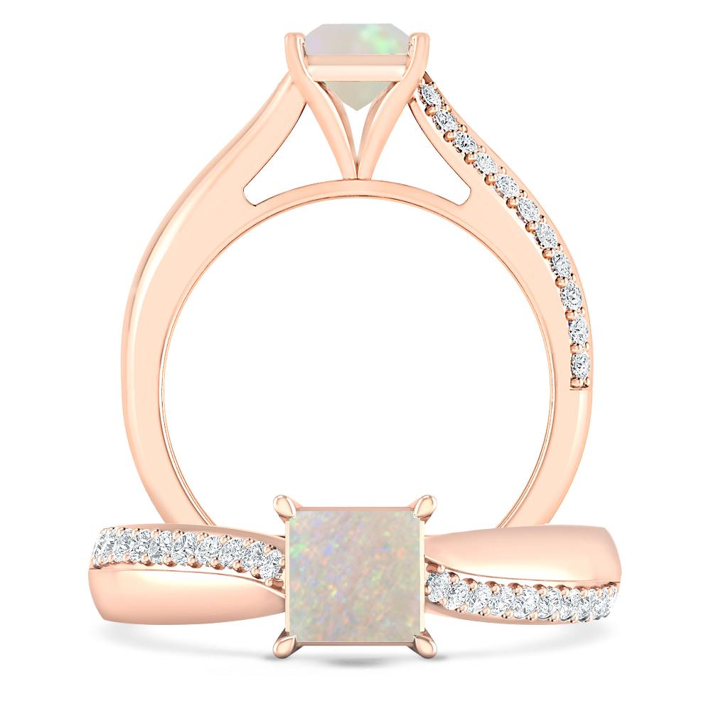 Rose Gold - Opal