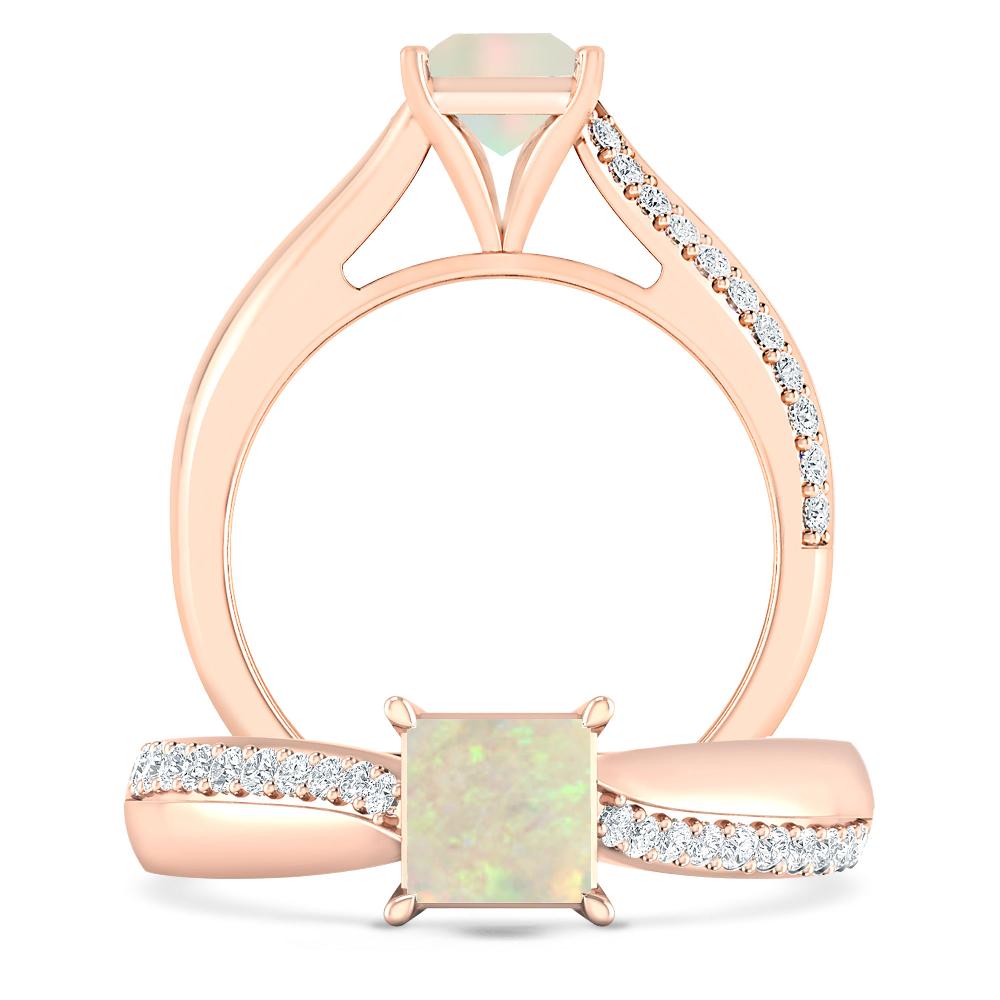 Rose Gold - Opal