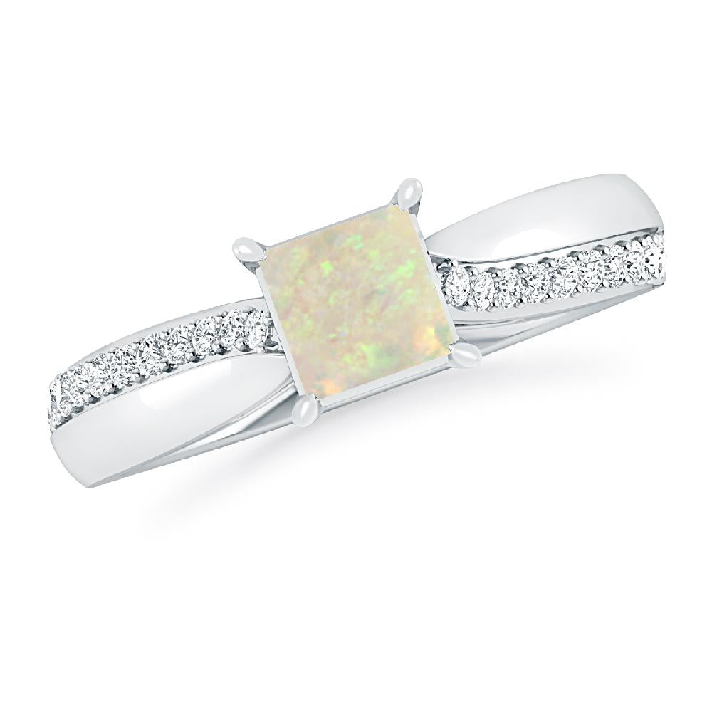 White Gold - Opal