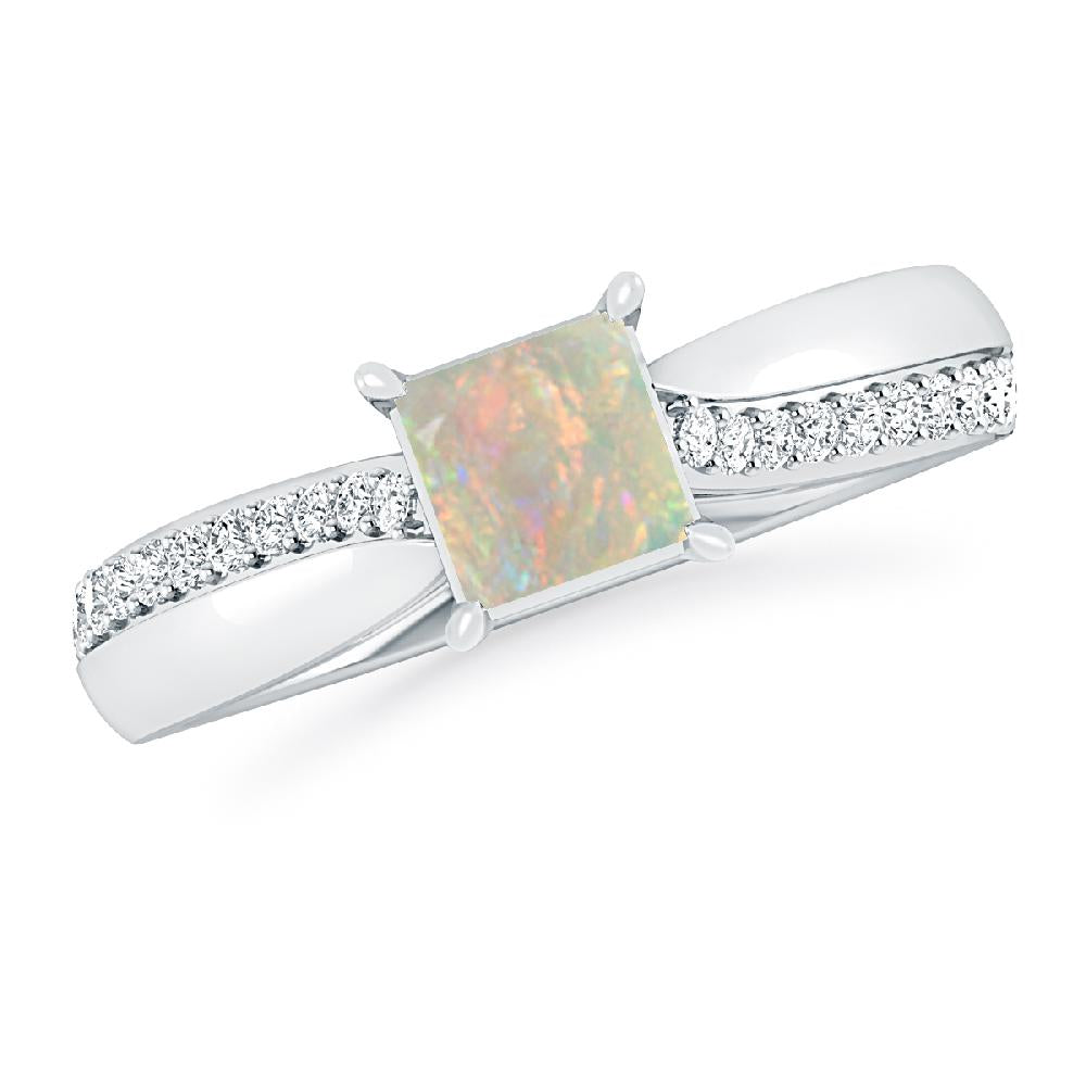 White Gold - Opal