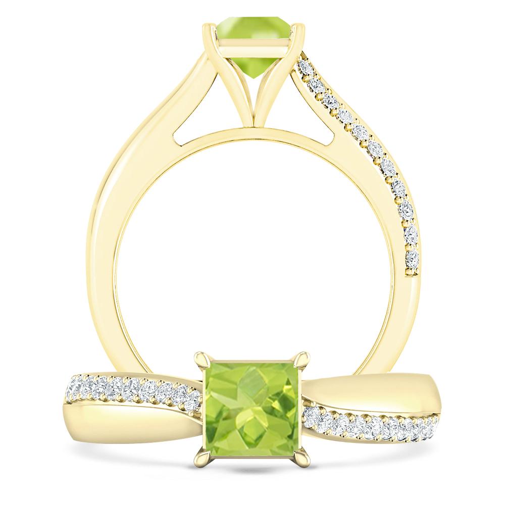 Yellow Gold - Peridot