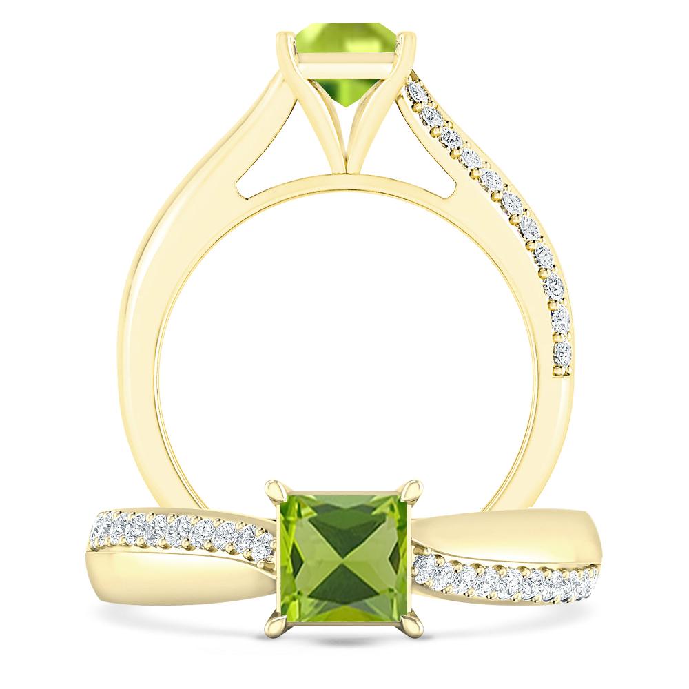 Yellow Gold - Peridot