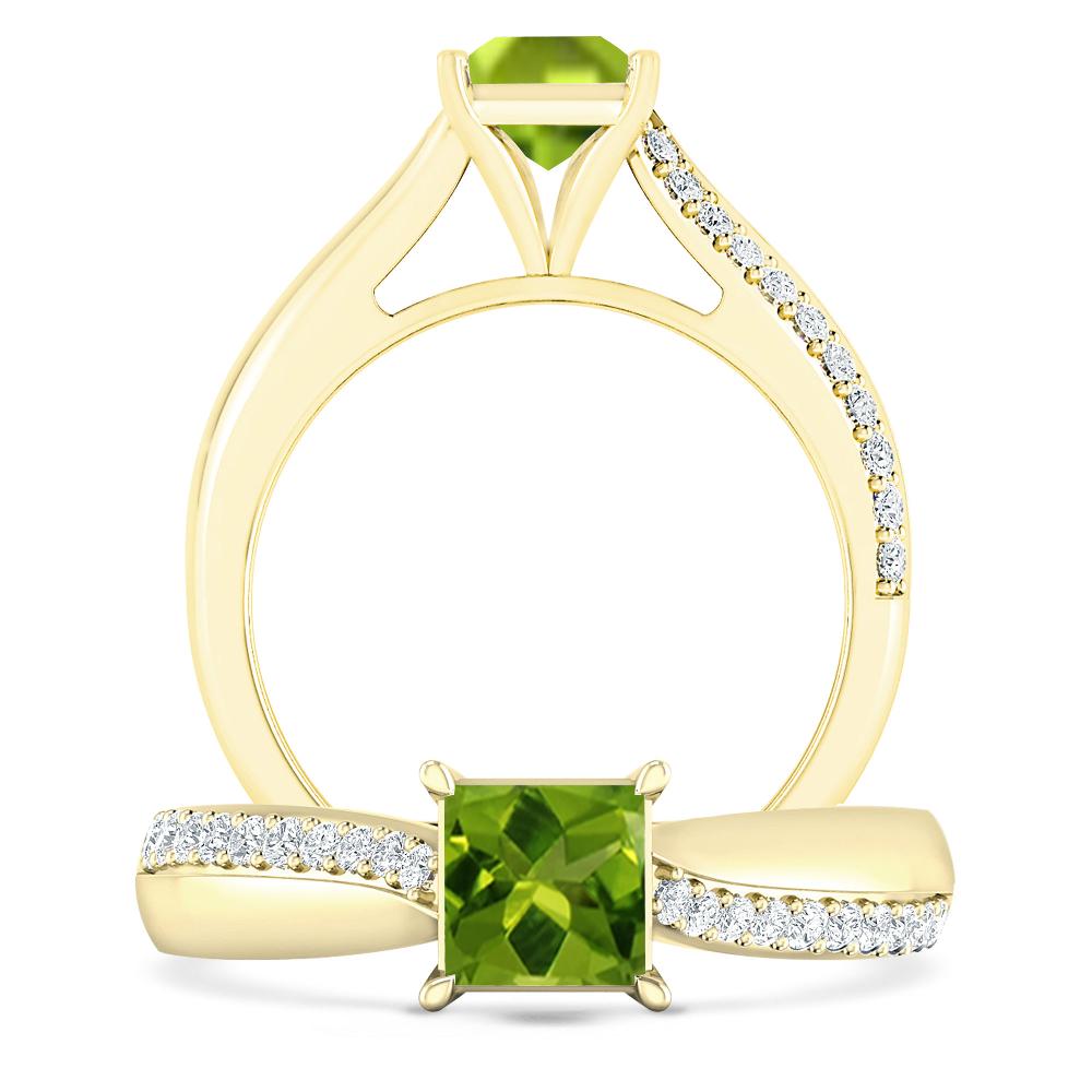 Yellow Gold - Peridot