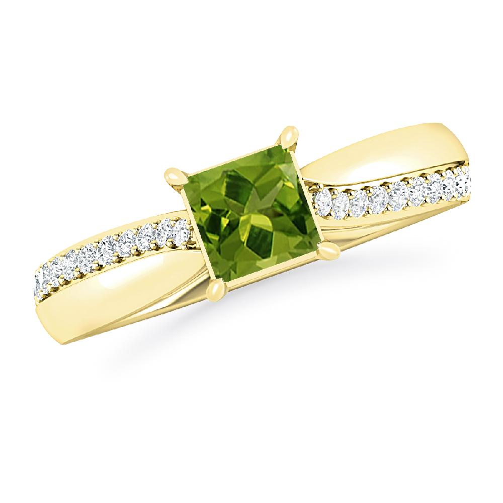 Yellow Gold - Peridot