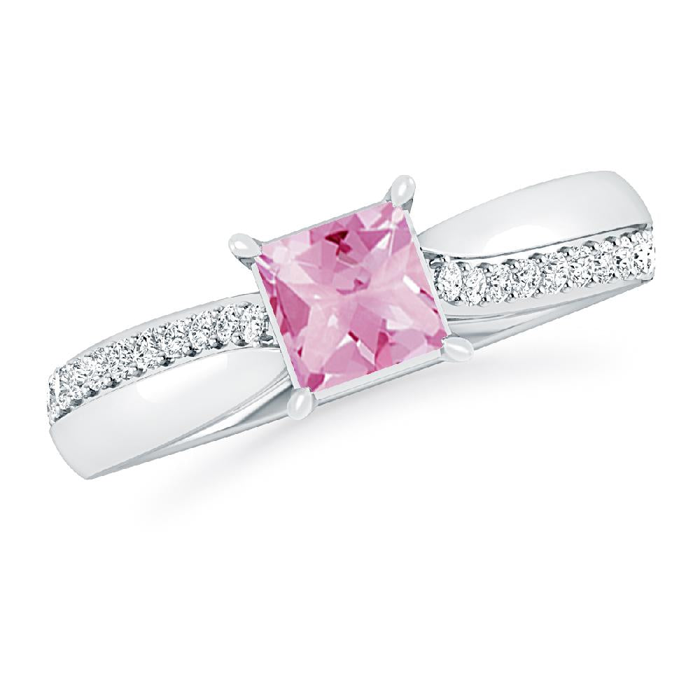 White Gold - Pink Tourmaline