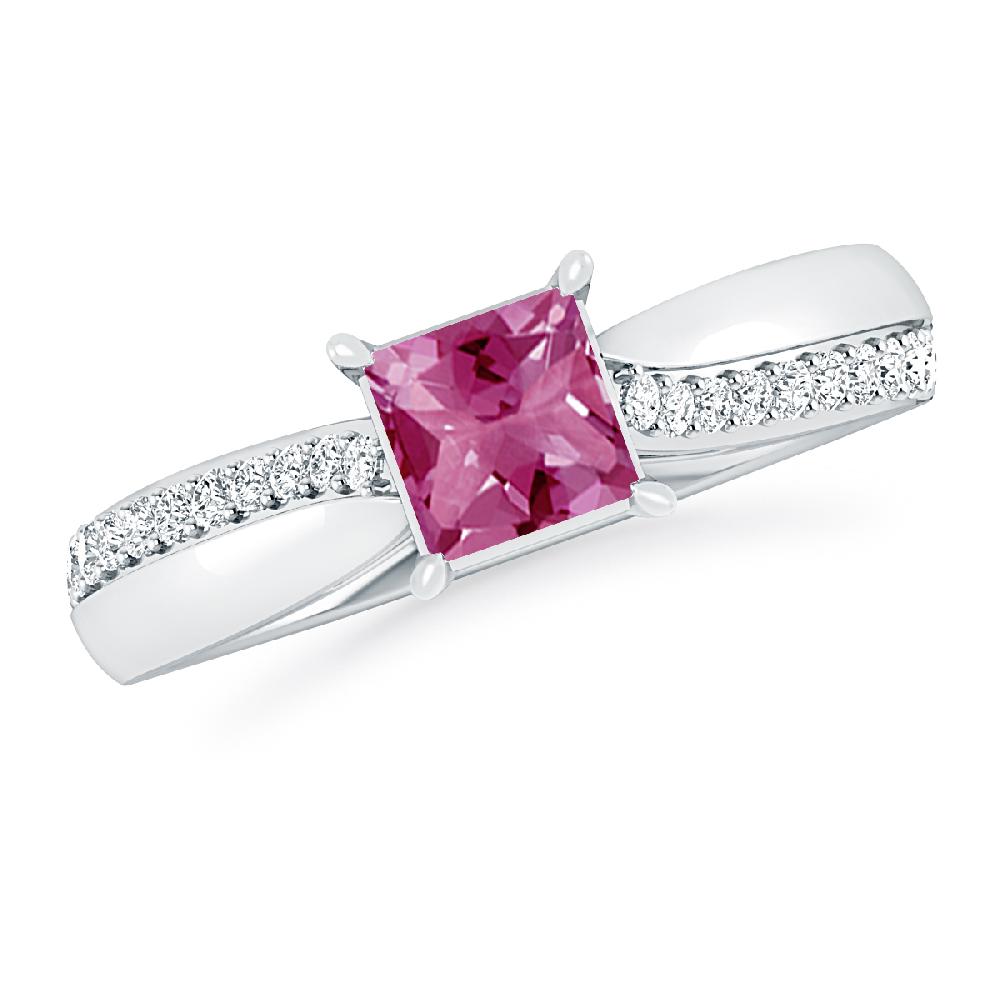 White Gold - Pink Tourmaline