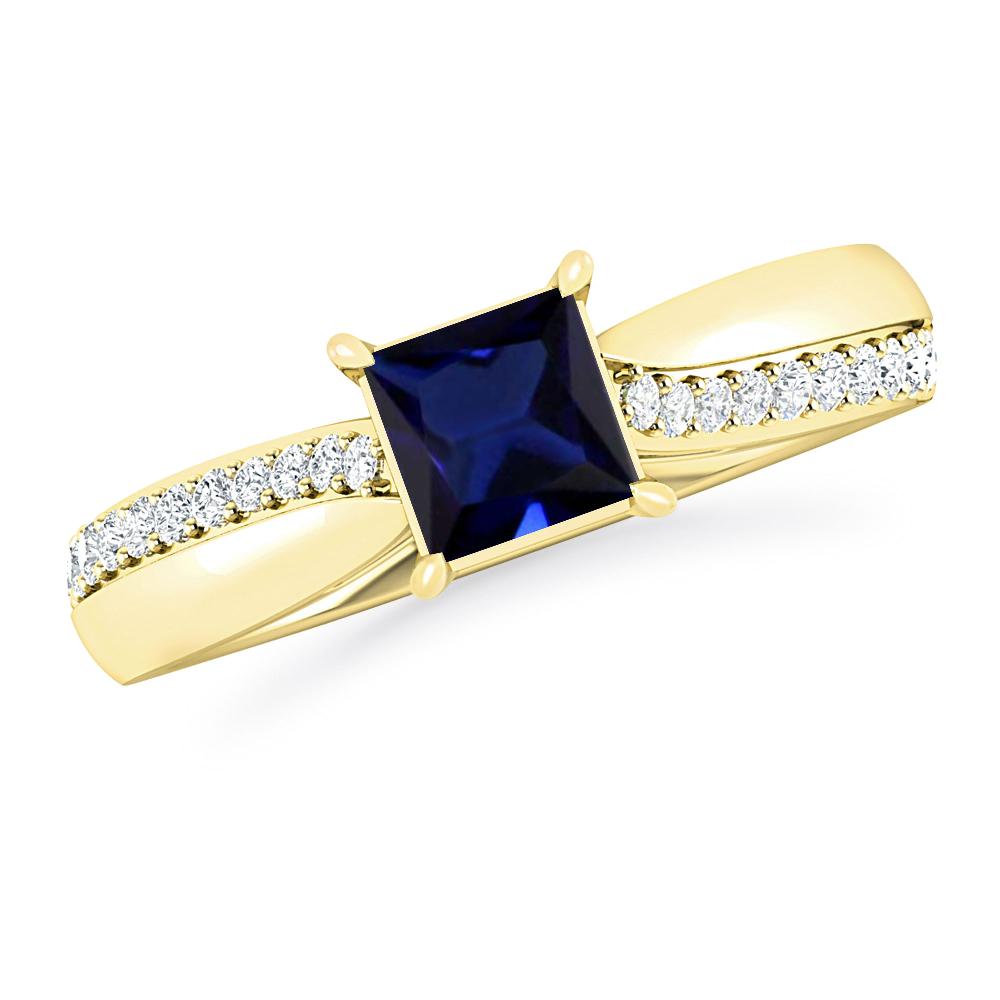 Yellow Gold - Sapphire