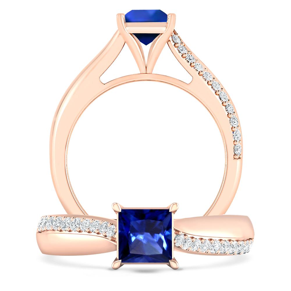 Rose Gold - Sapphire