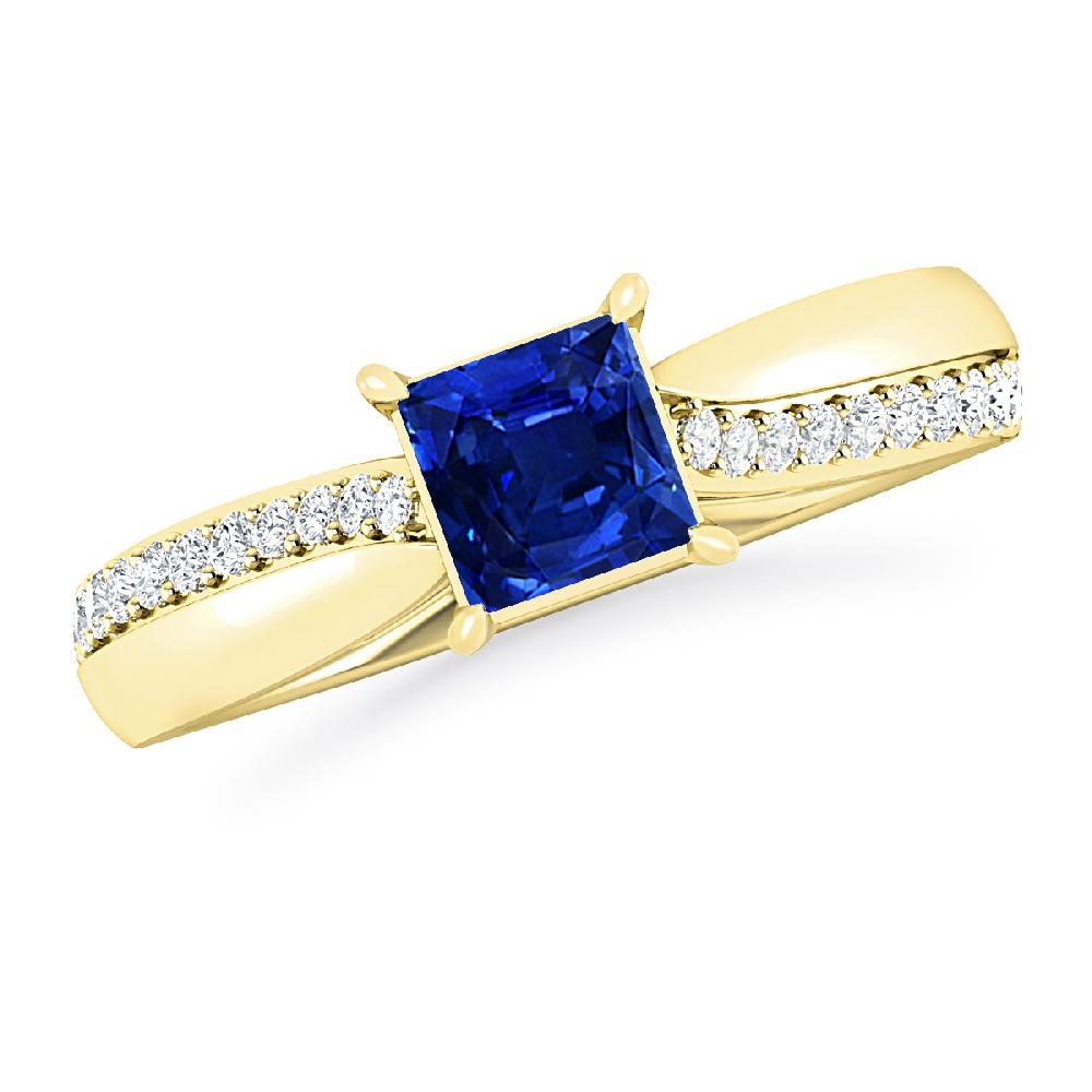 Yellow Gold - Sapphire