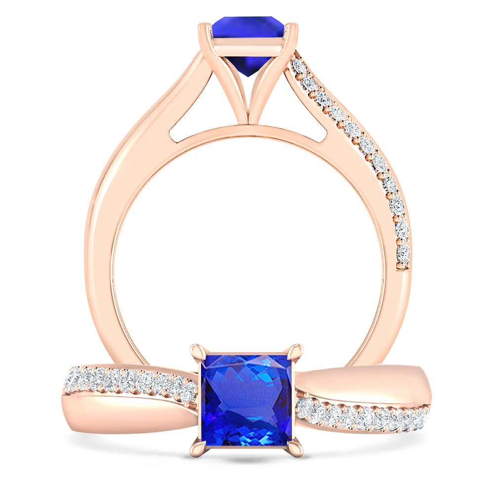 Rose Gold - Tanzanite