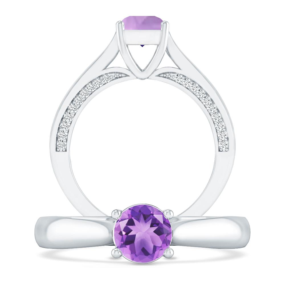 White Gold - Amethyst