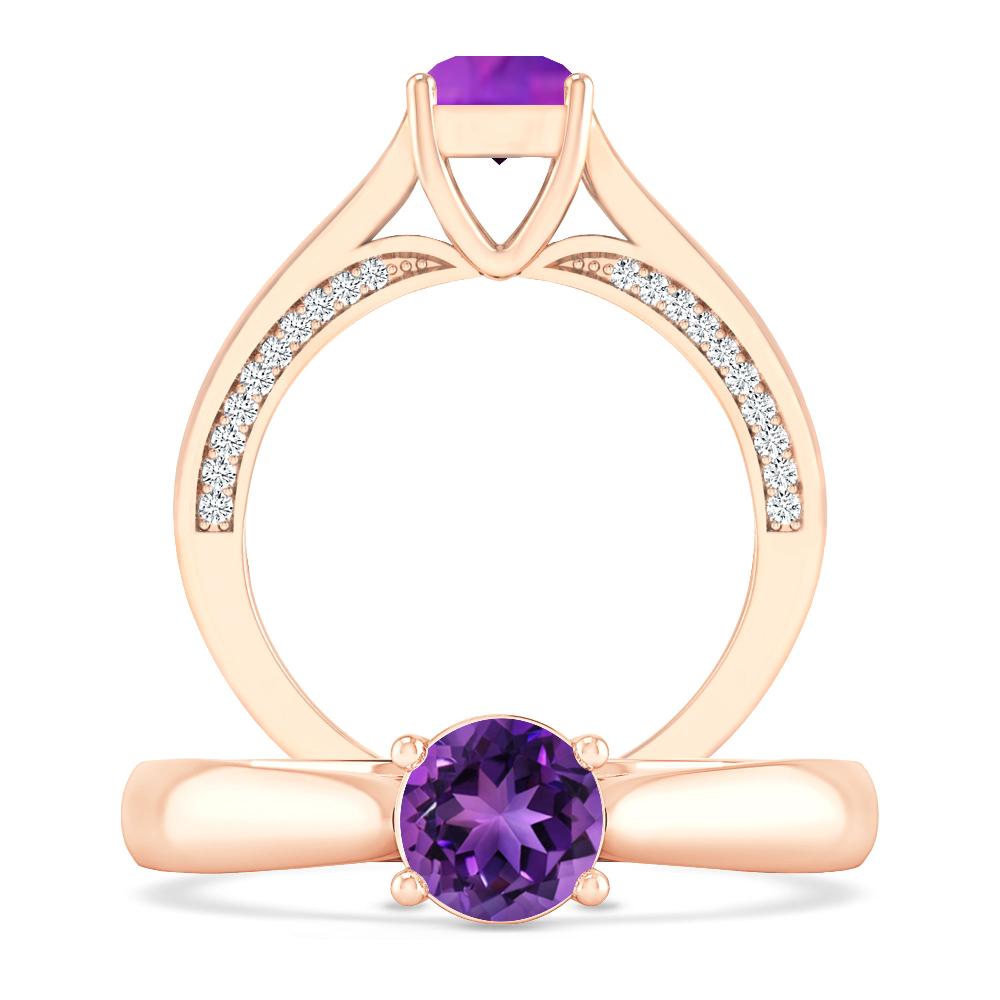 Rose Gold - Amethyst