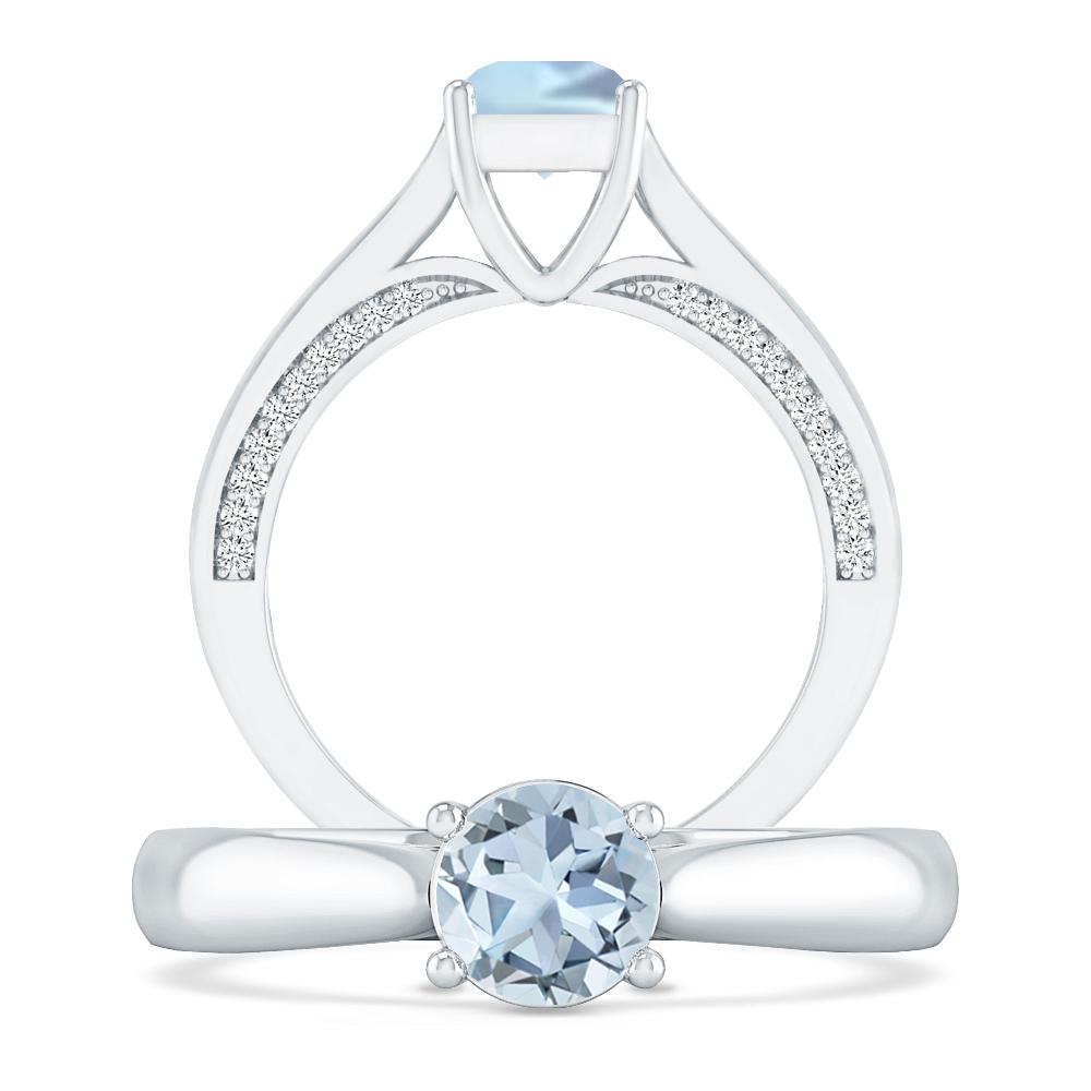 White Gold - Aquamarine