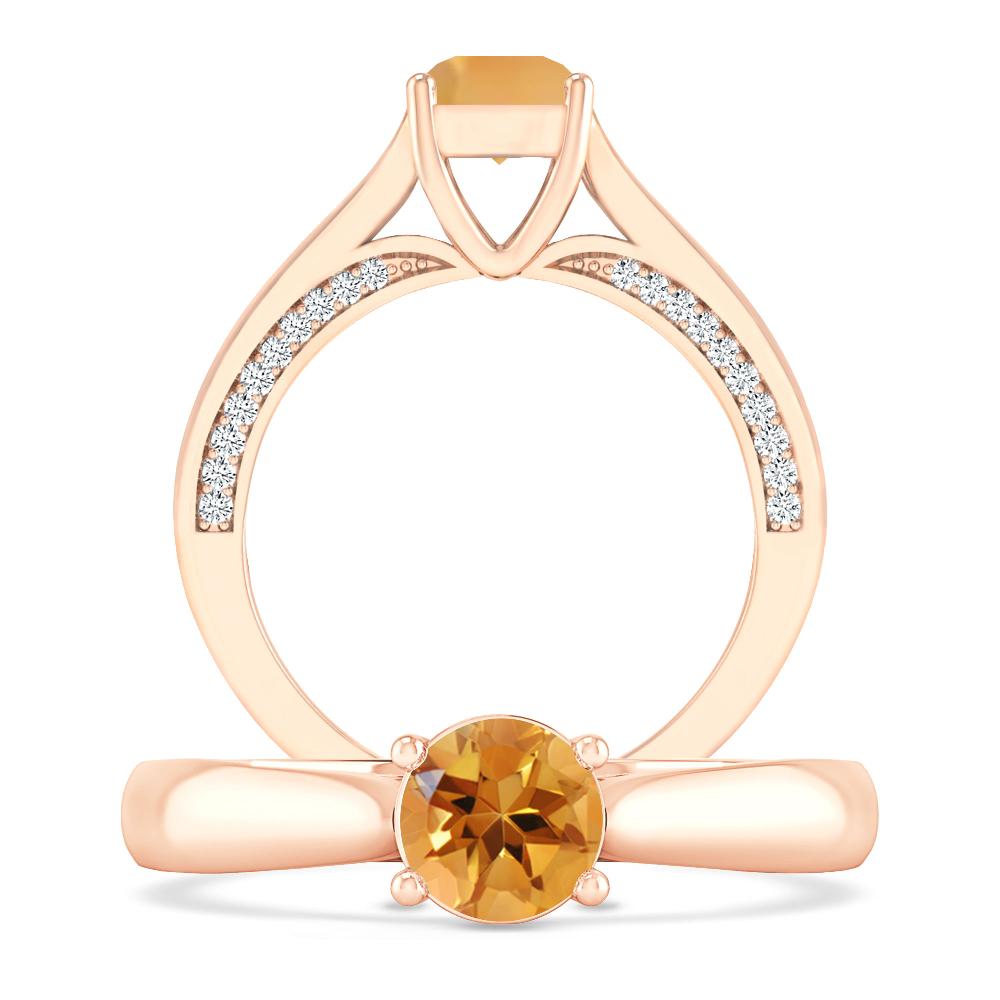 Rose Gold - Citrine