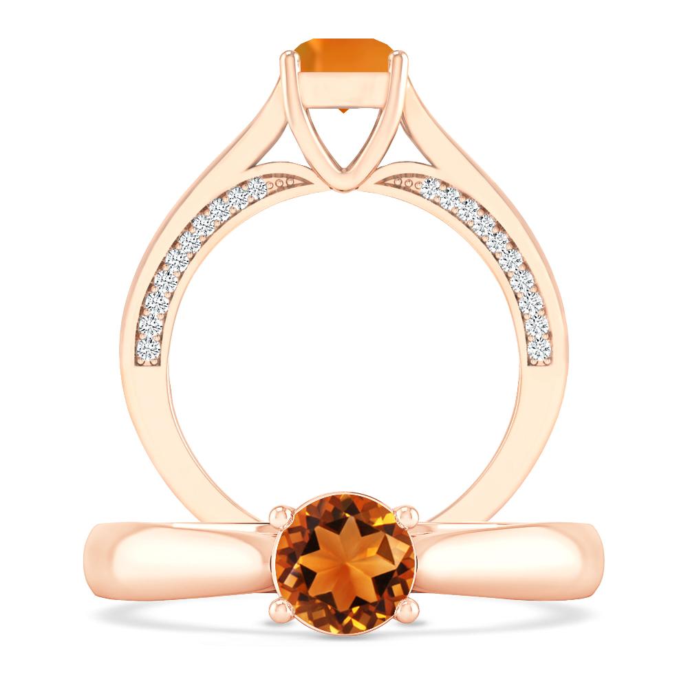 Rose Gold - Citrine