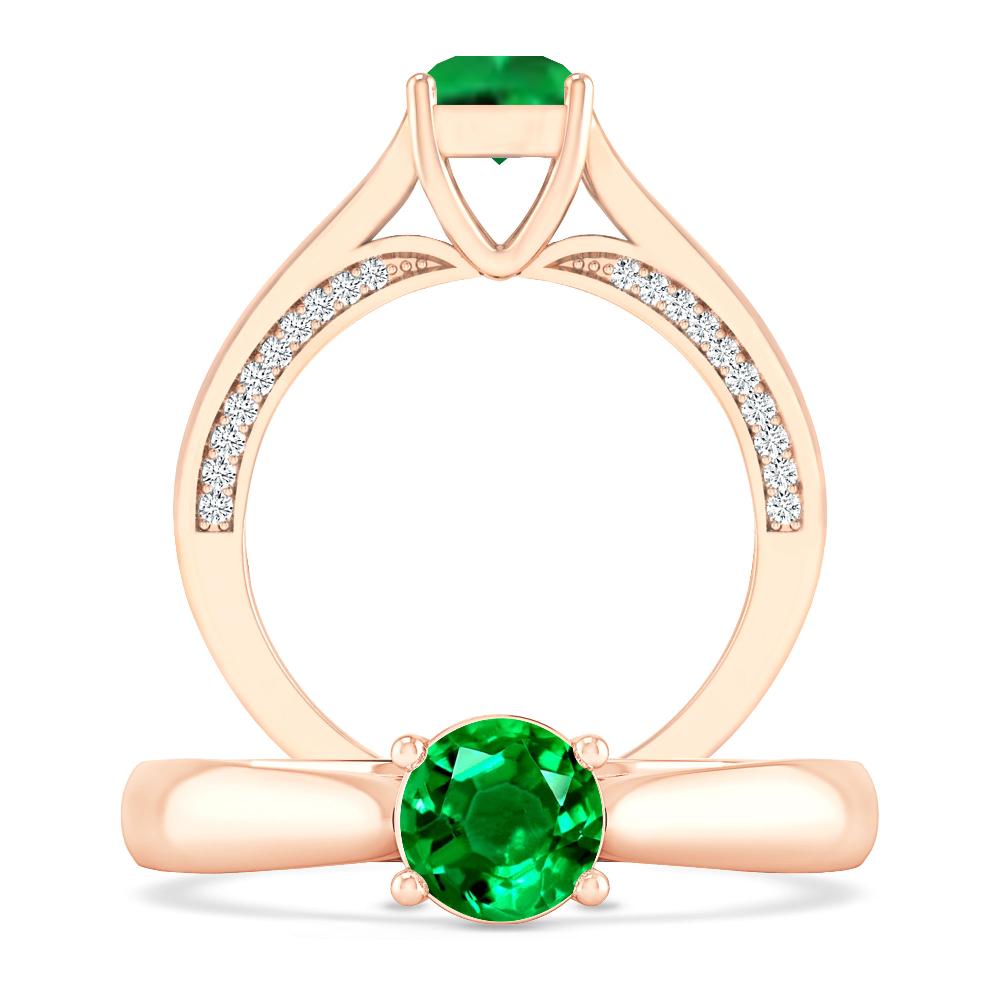 Rose Gold - Emerald