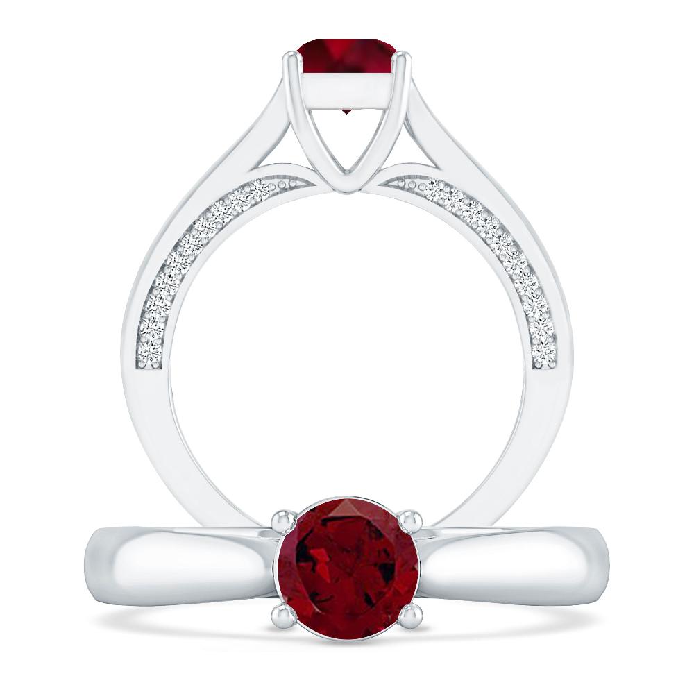 White Gold - Garnet