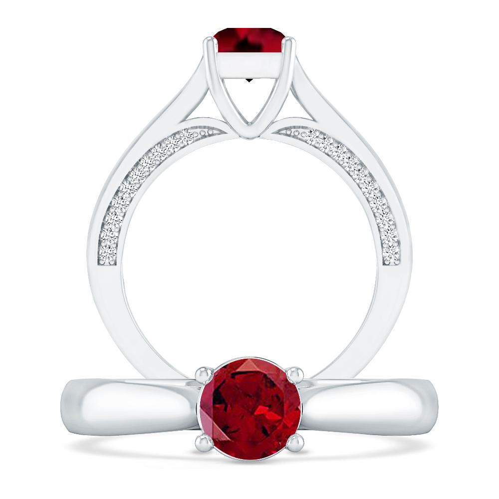 White Gold - Garnet