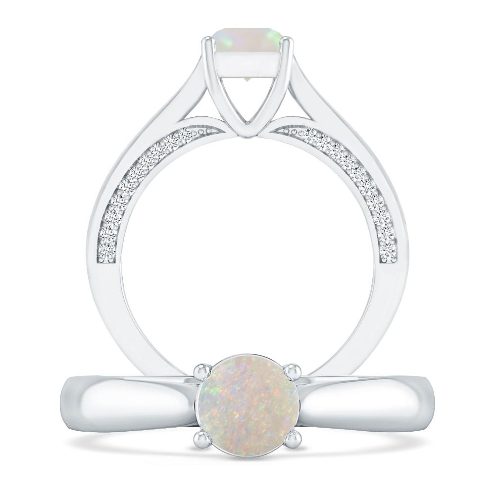 White Gold - Opal