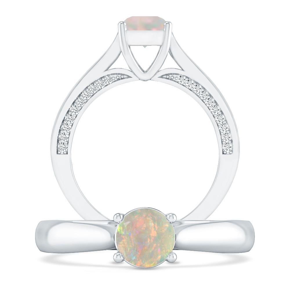 White Gold - Opal