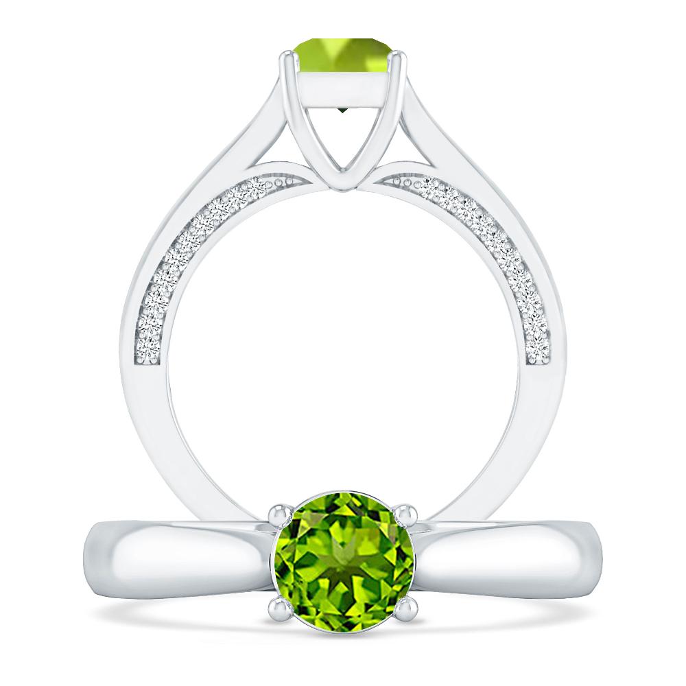 White Gold - Peridot