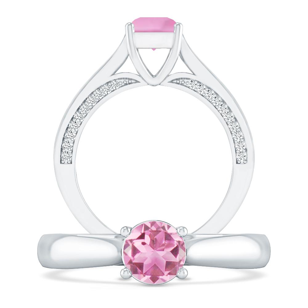 White Gold - Pink Tourmaline