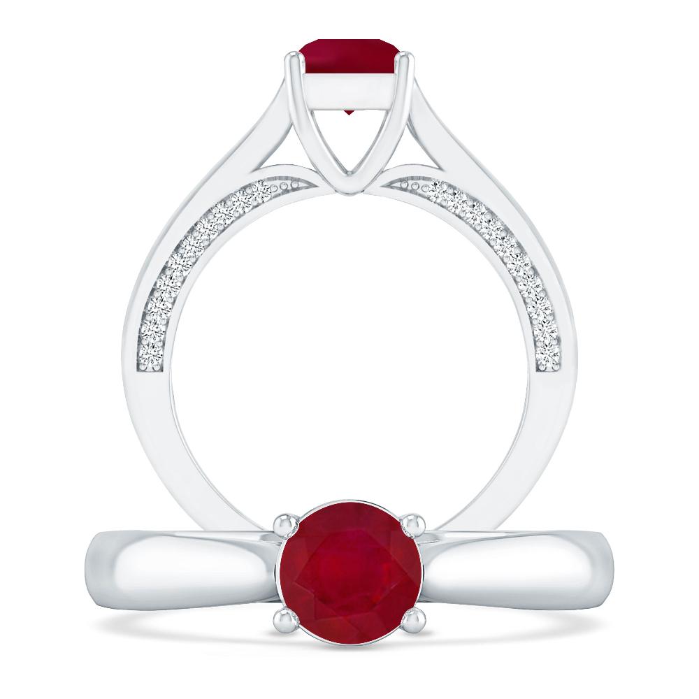 White Gold - Ruby