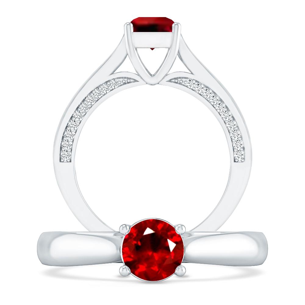 White Gold - Ruby