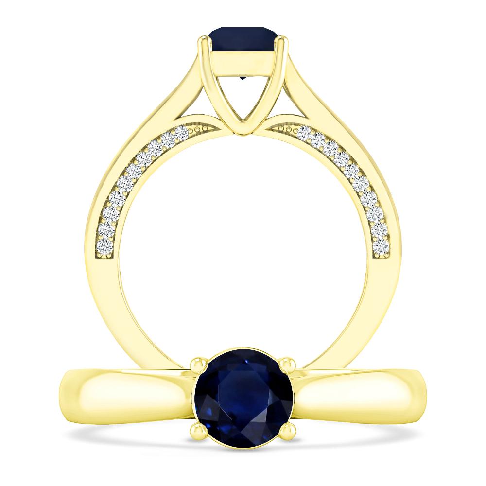 Yellow Gold - Sapphire