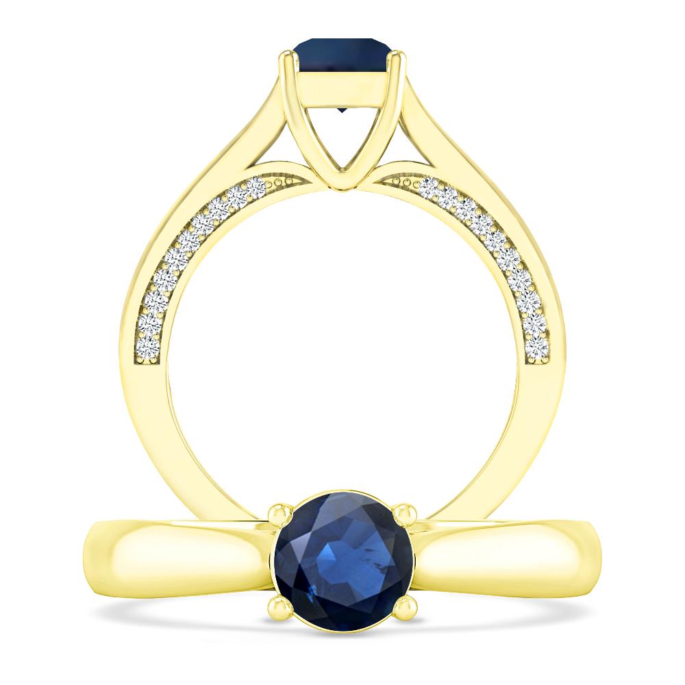 Yellow Gold - Sapphire