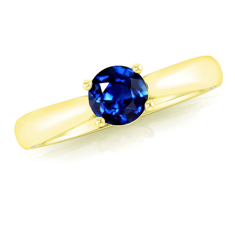 Yellow Gold - Sapphire