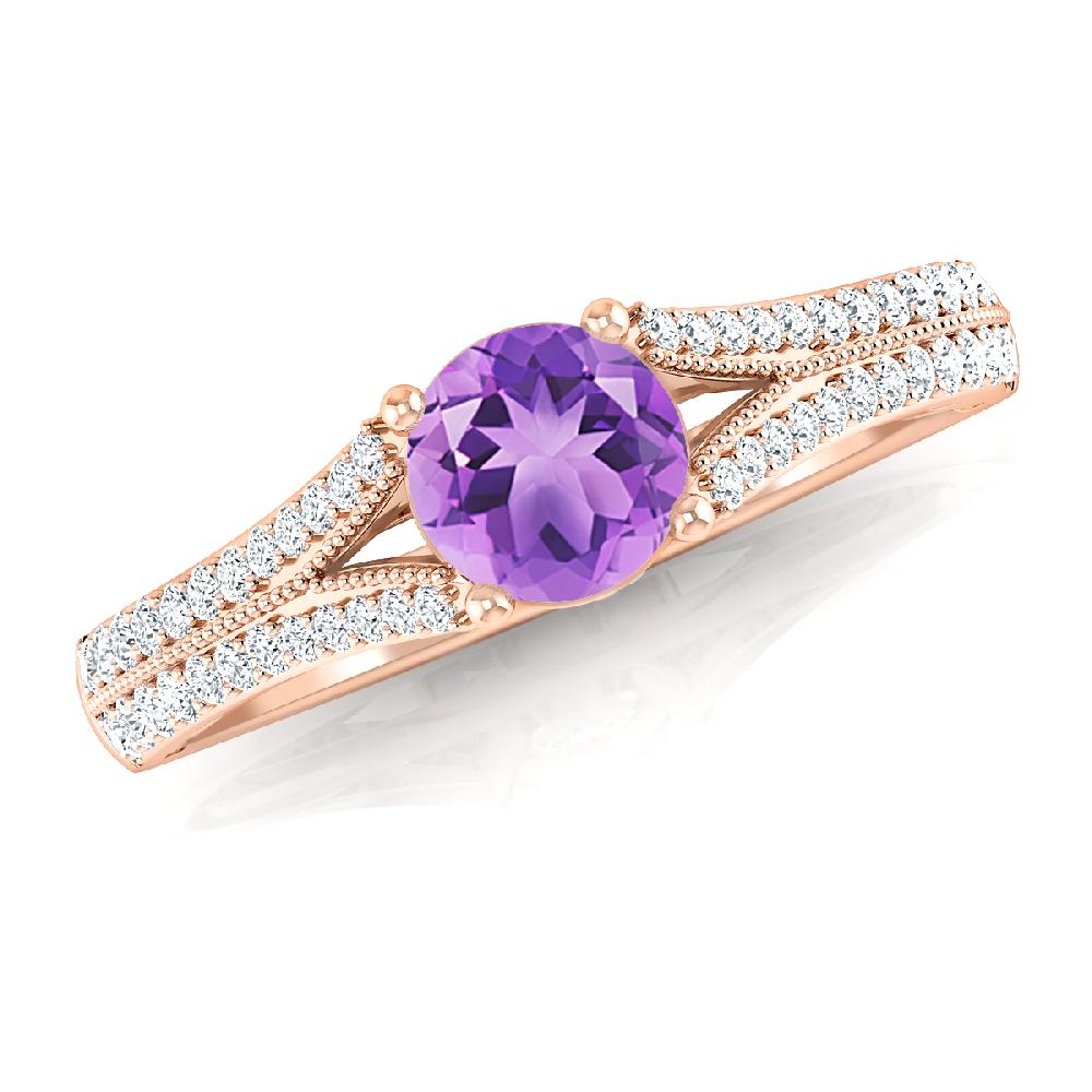 Rose Gold - Amethyst