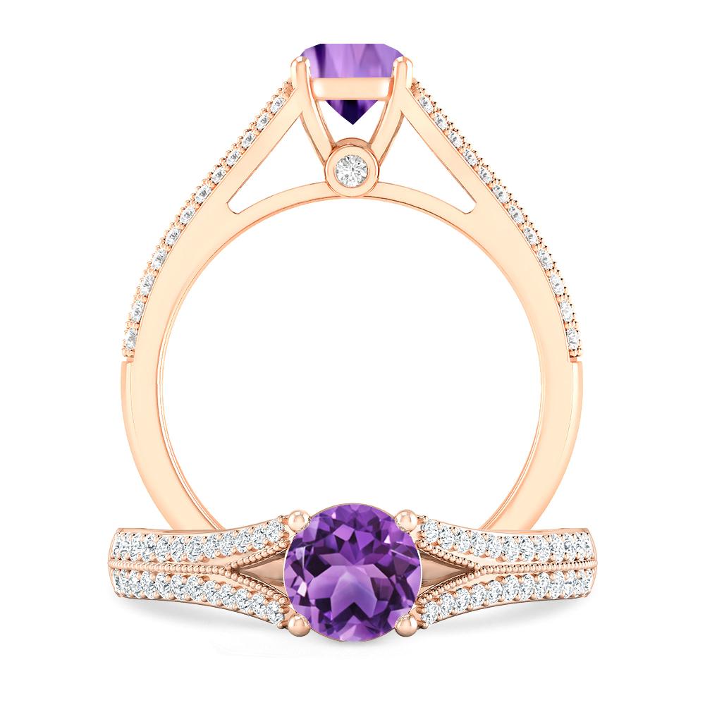 Rose Gold - Amethyst