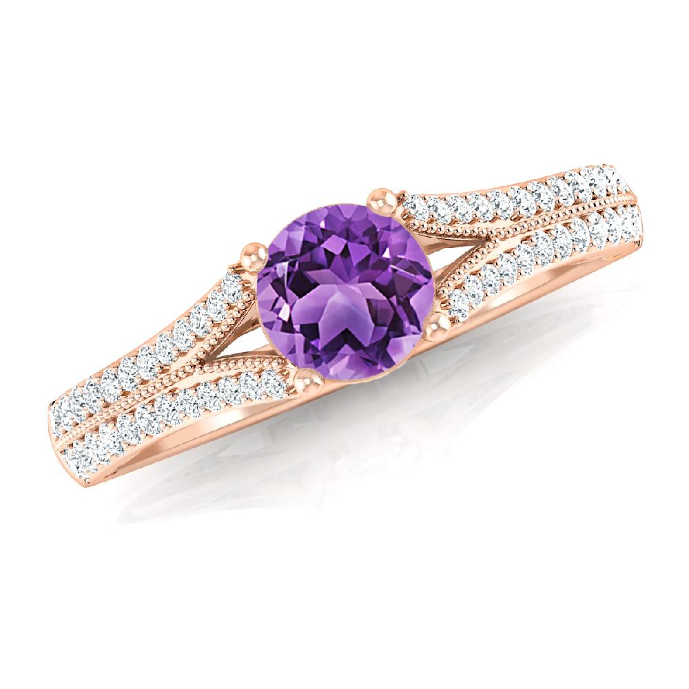 Rose Gold - Amethyst