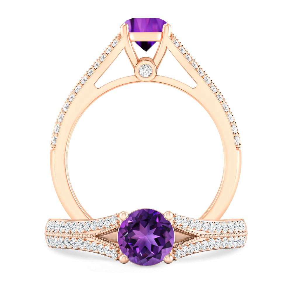 Rose Gold - Amethyst