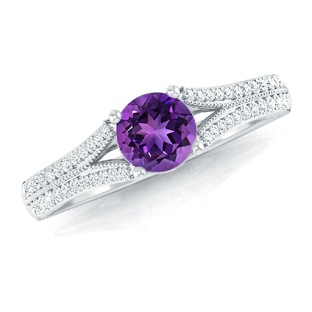 White Gold - Amethyst