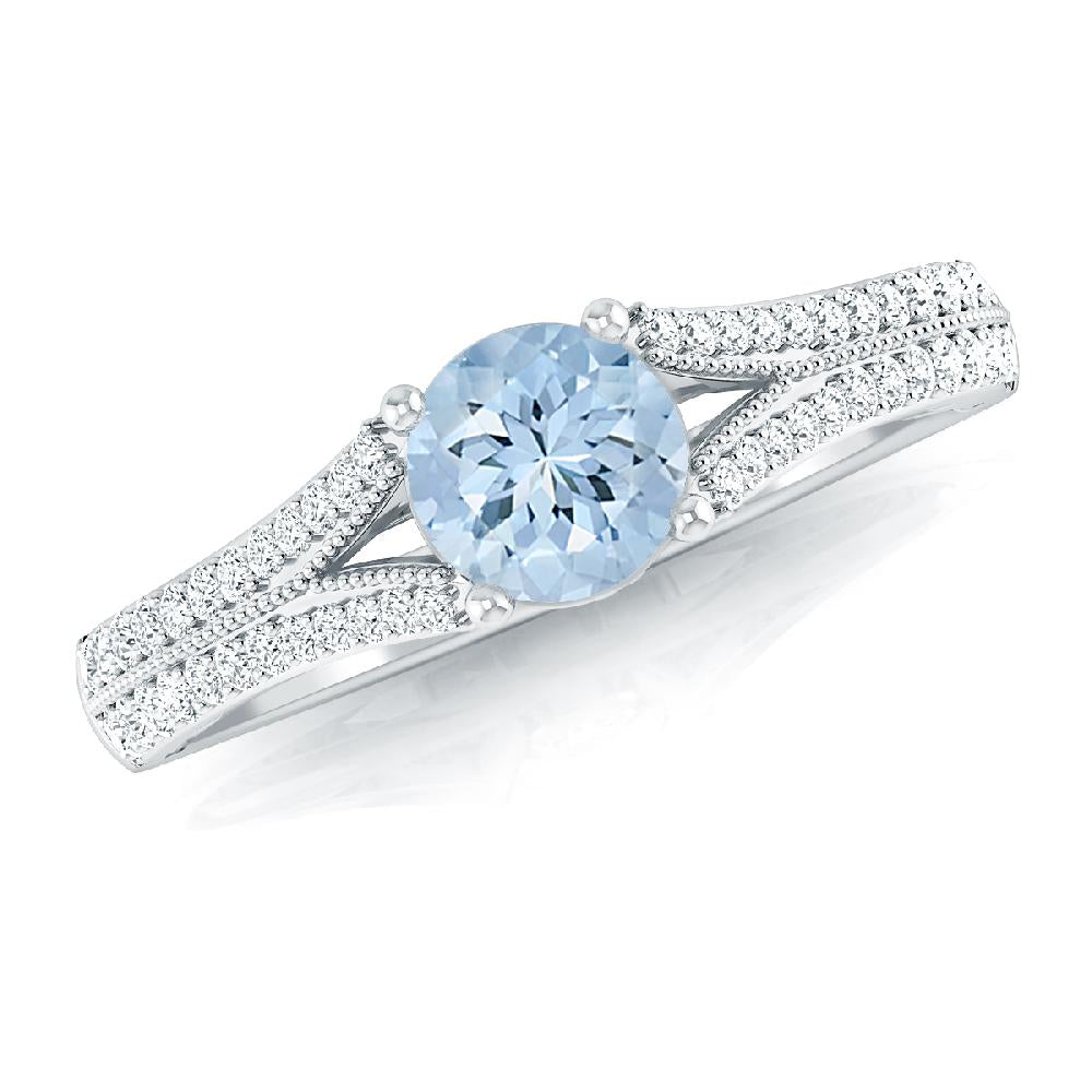 White Gold - Aquamarine