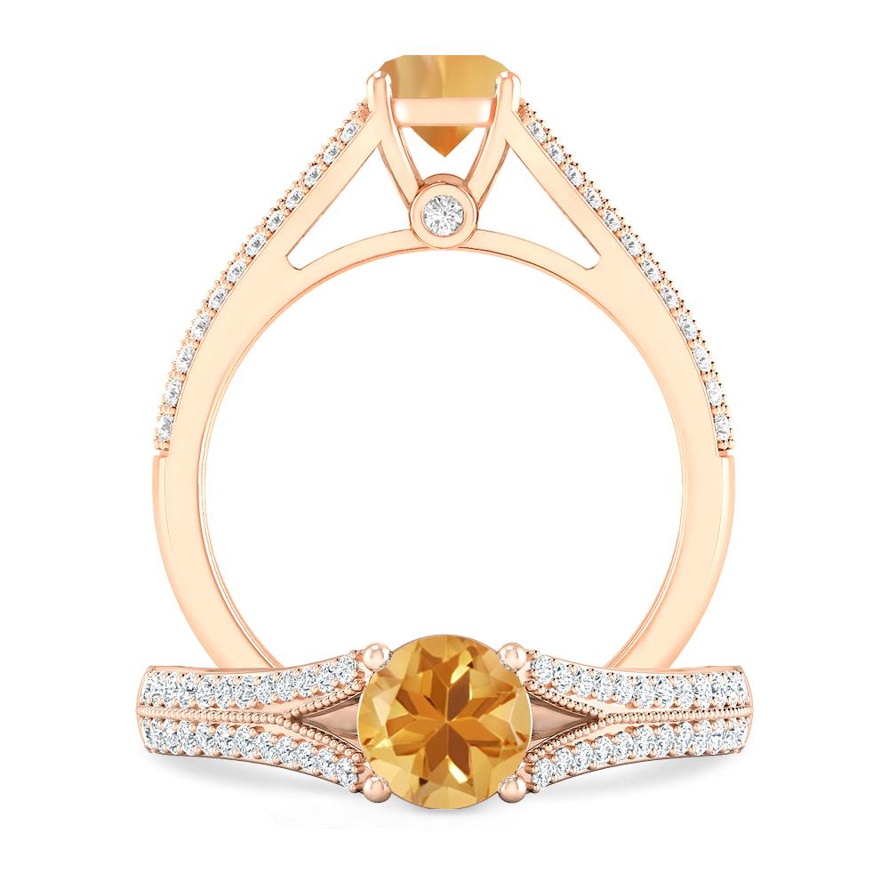 Rose Gold - Citrine