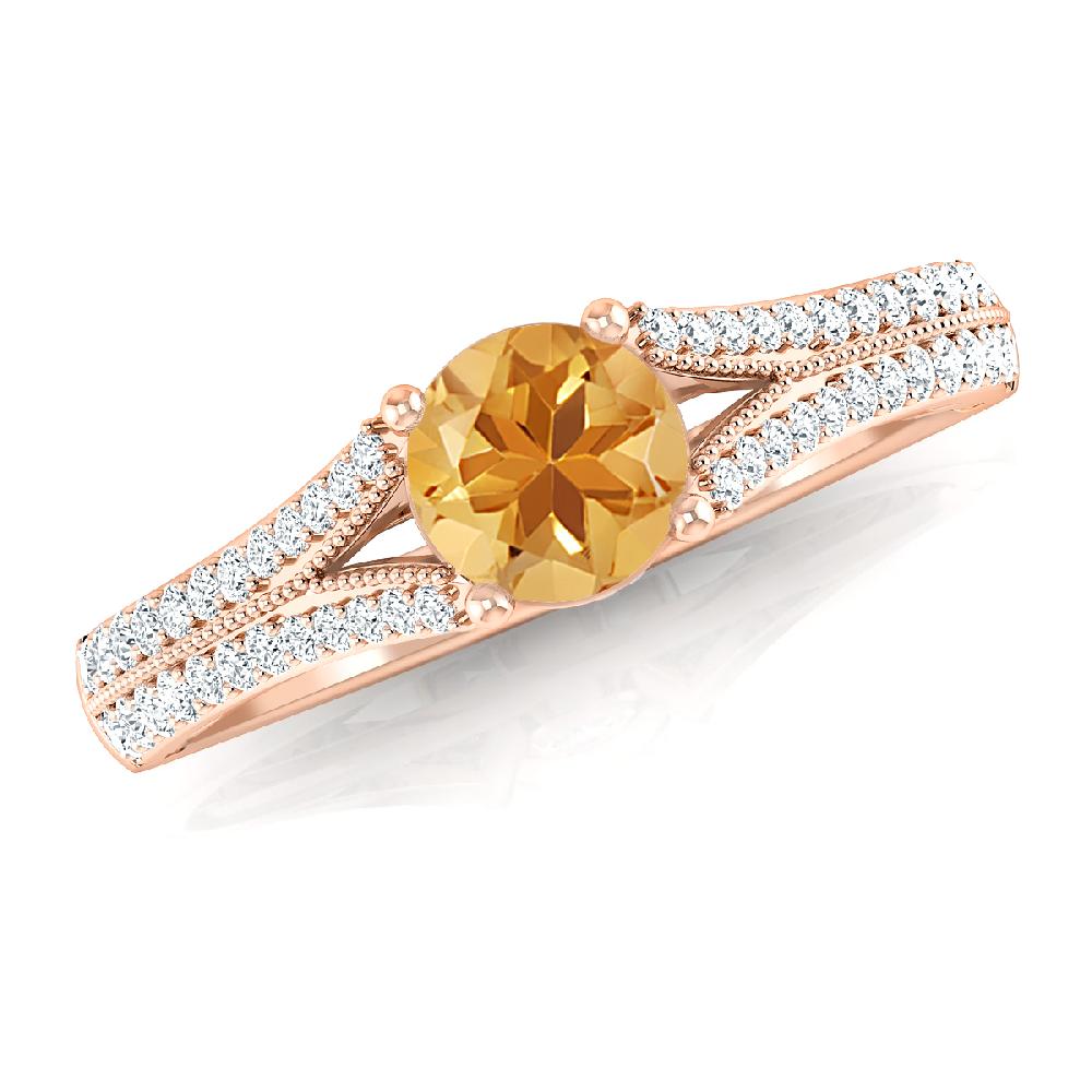 Rose Gold - Citrine