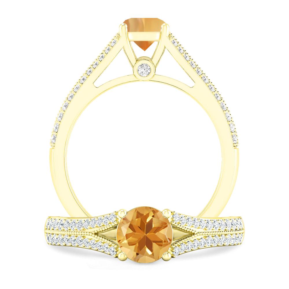 Yellow Gold - Citrine