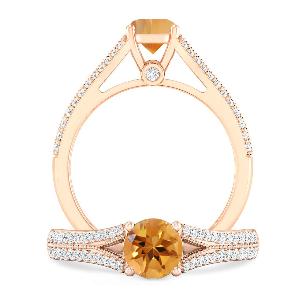 Rose Gold - Citrine