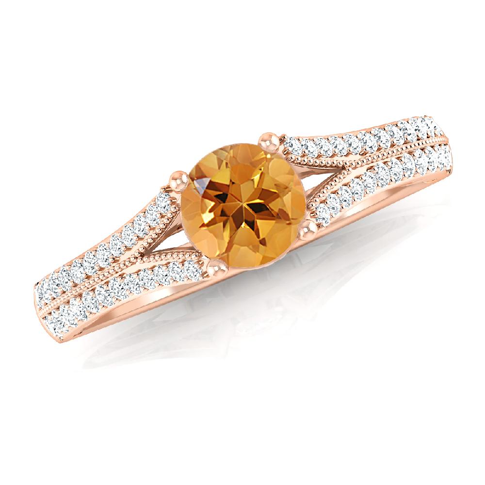 Rose Gold - Citrine