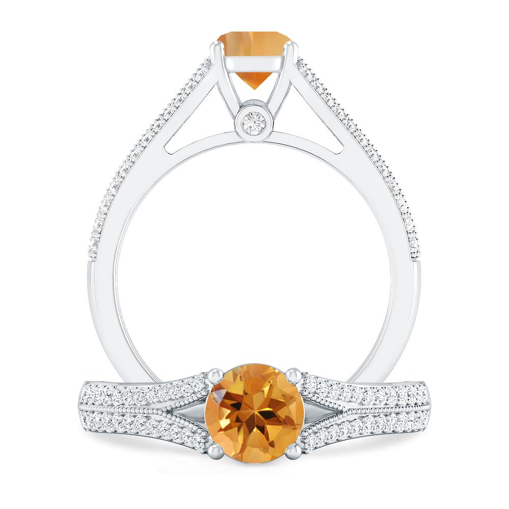 White Gold - Citrine