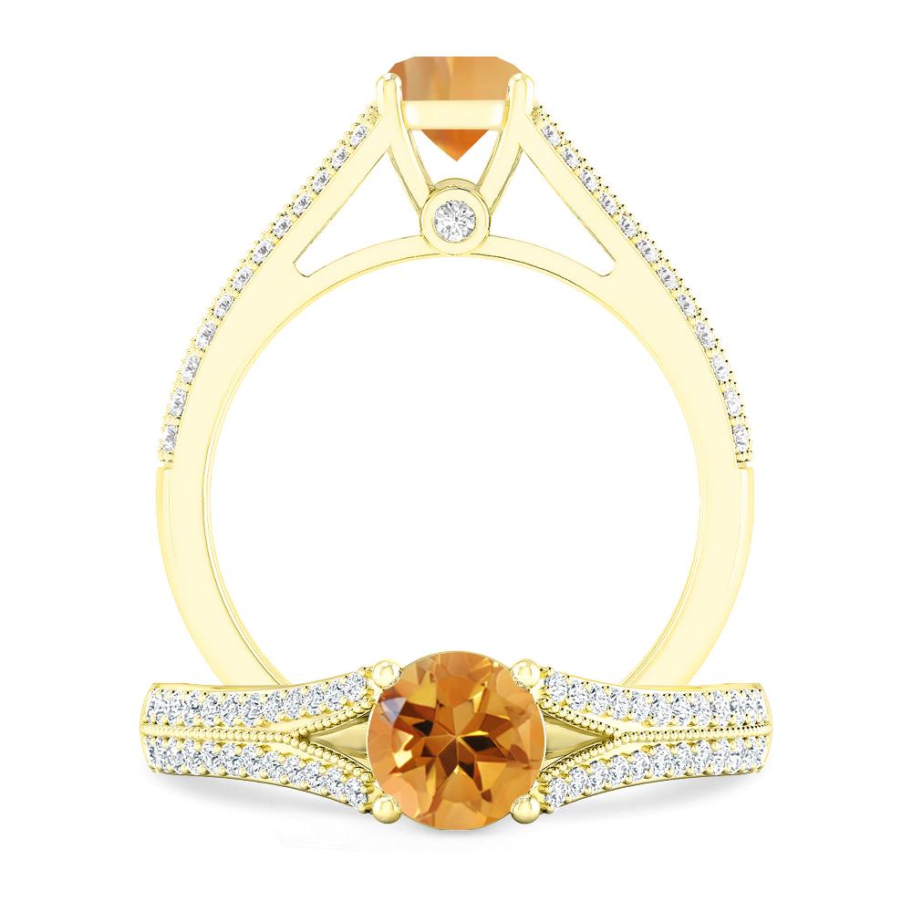 Yellow Gold - Citrine