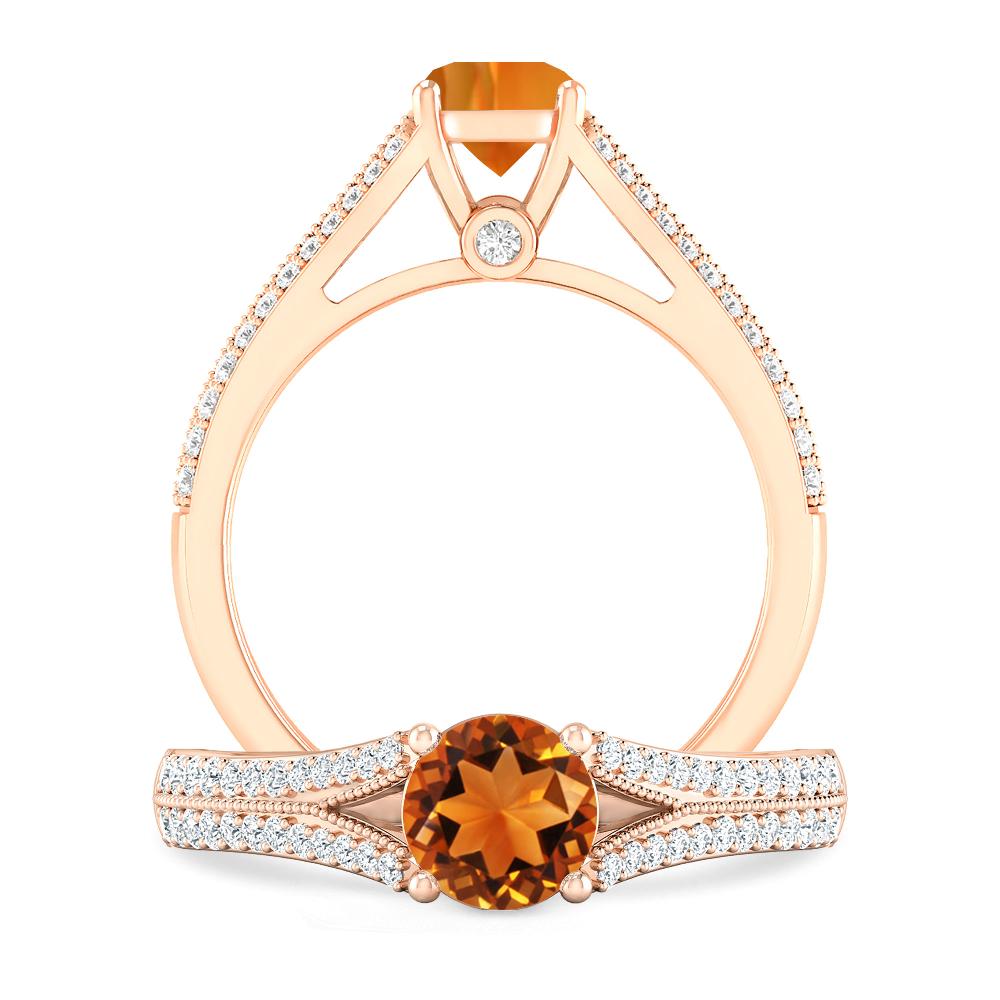 Rose Gold - Citrine