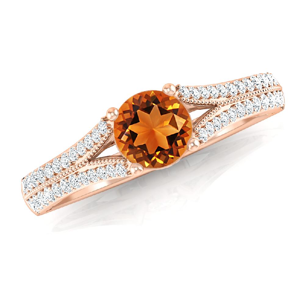 Rose Gold - Citrine