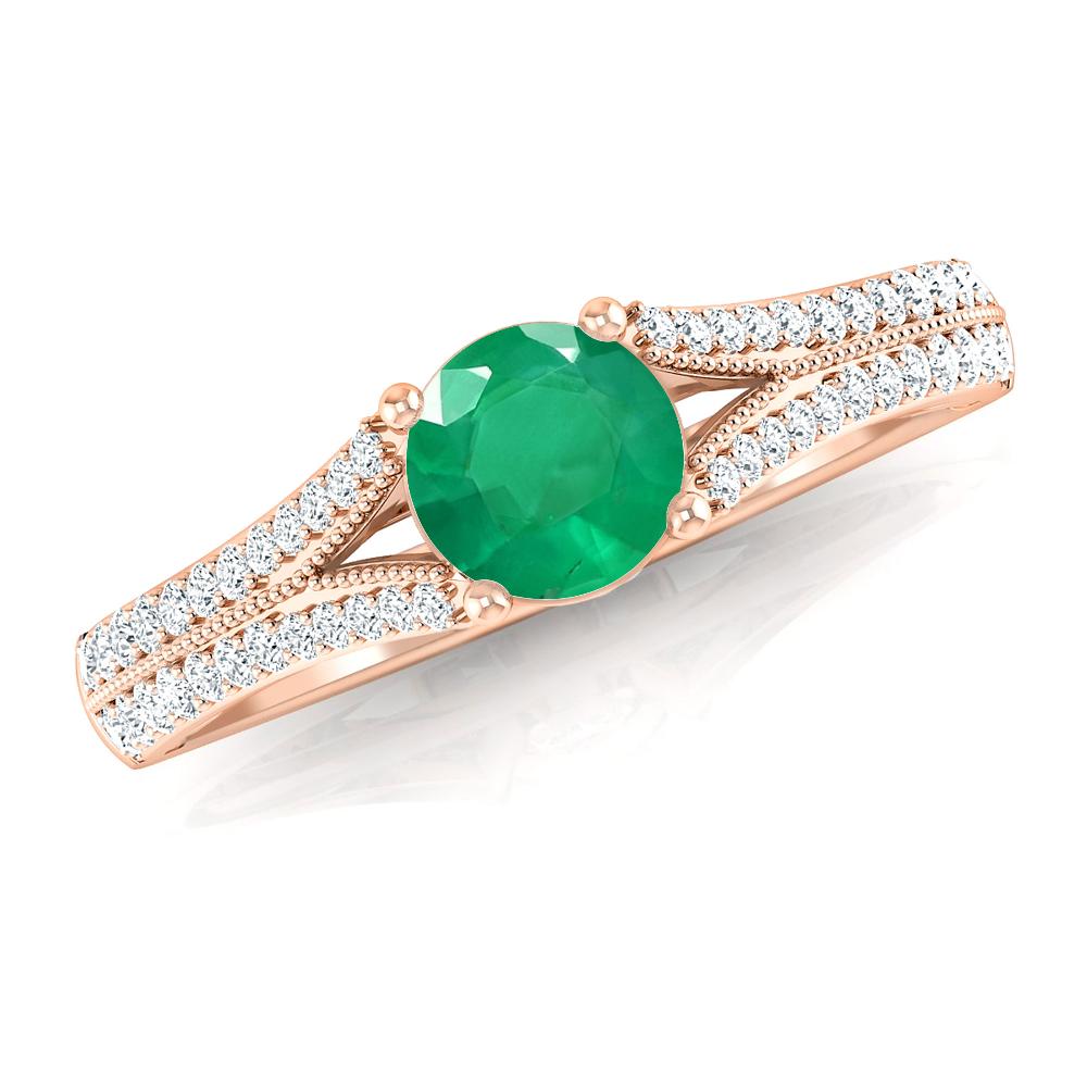 Rose Gold - Emerald