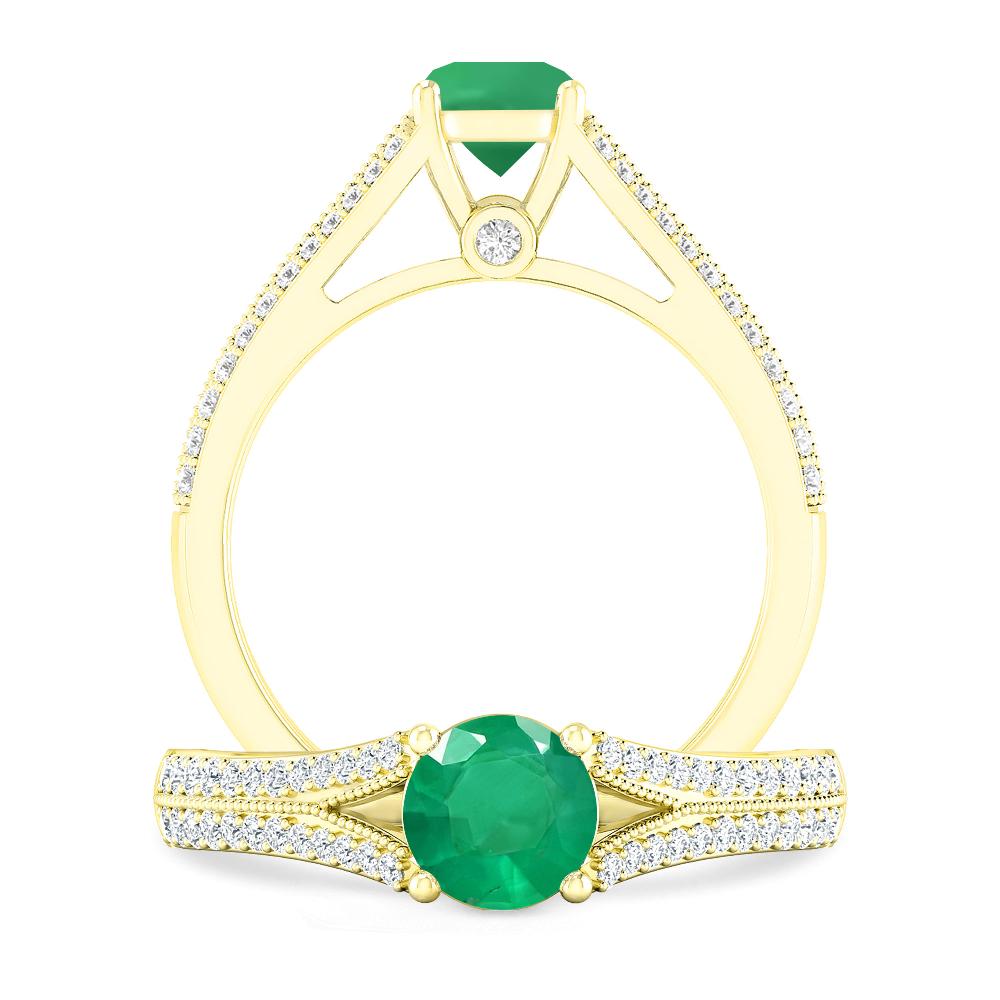 Yellow Gold - Emerald