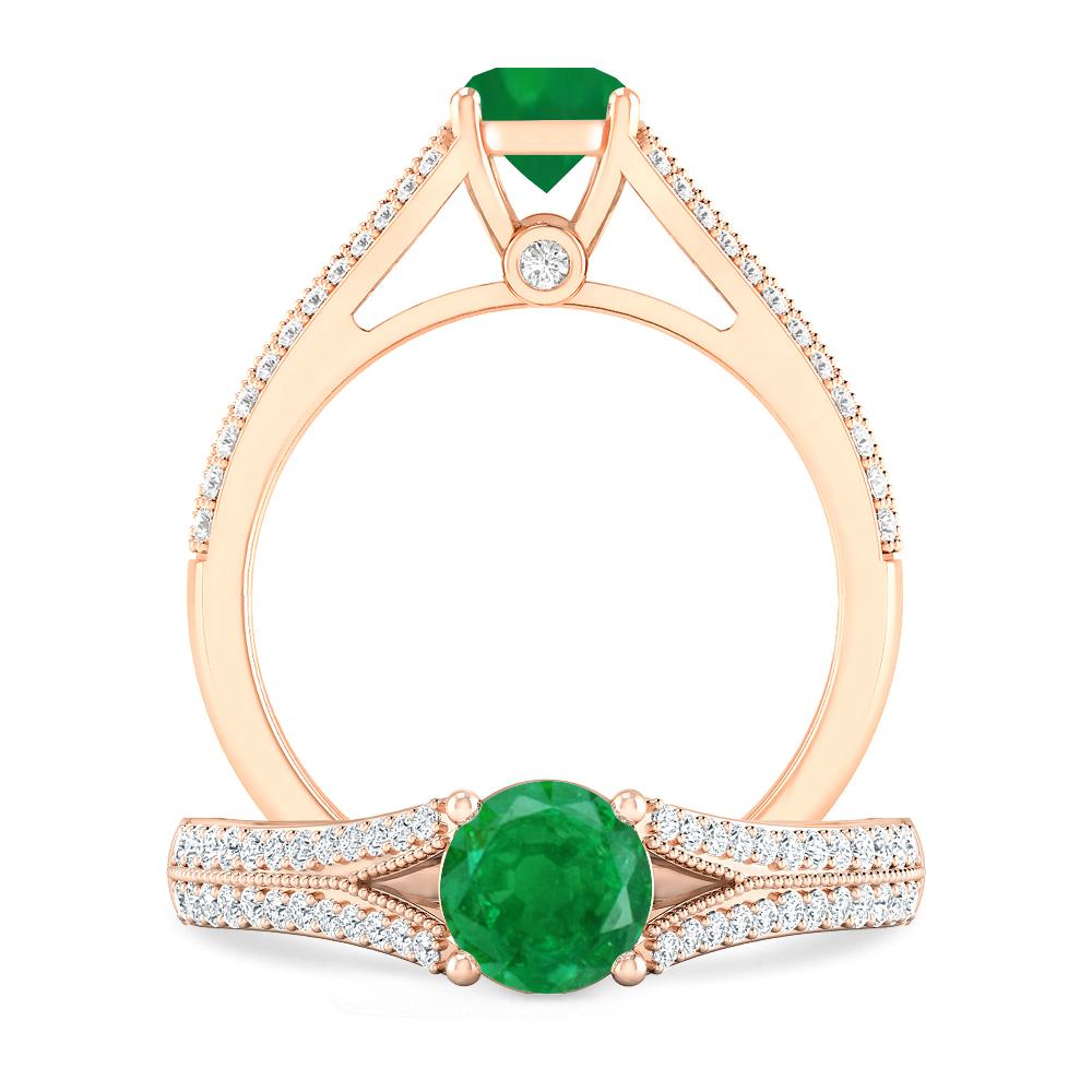 Rose Gold - Emerald